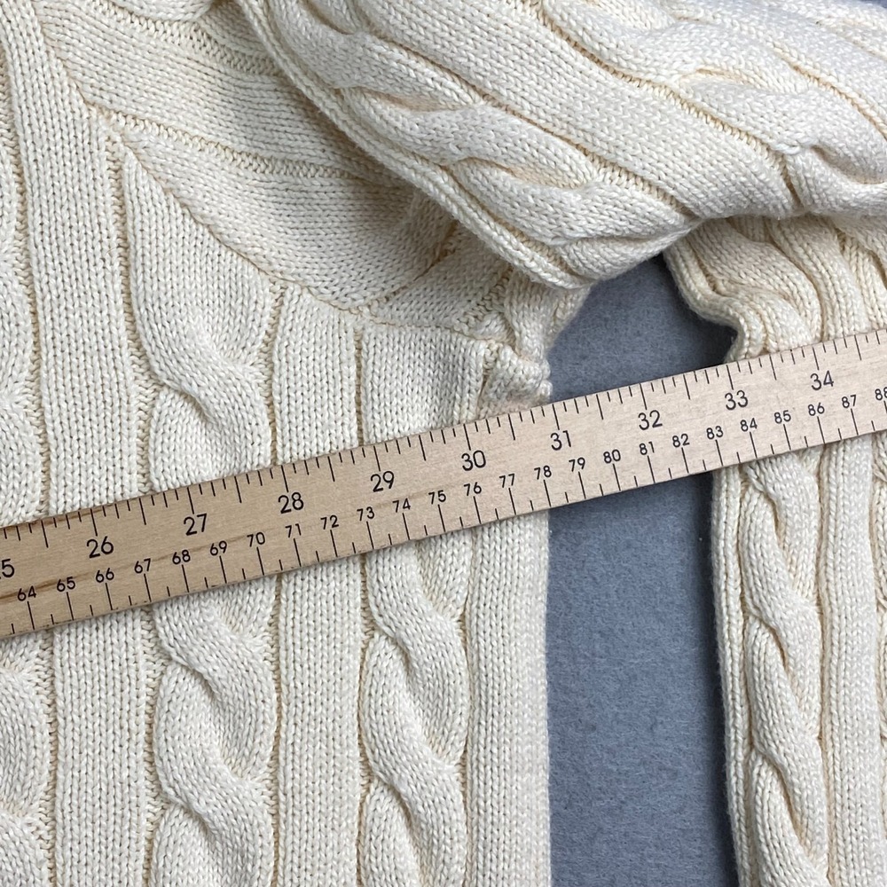 Polo Ralph Lauren Mens Sweater 4XB Cable Knit Cotton fisherman Preppy - Picture 16 of 16